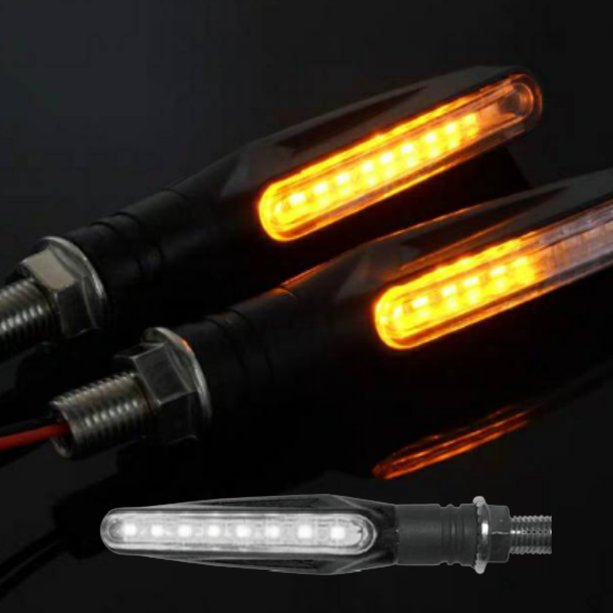 D48-13_類細管三線流水方向燈(白)