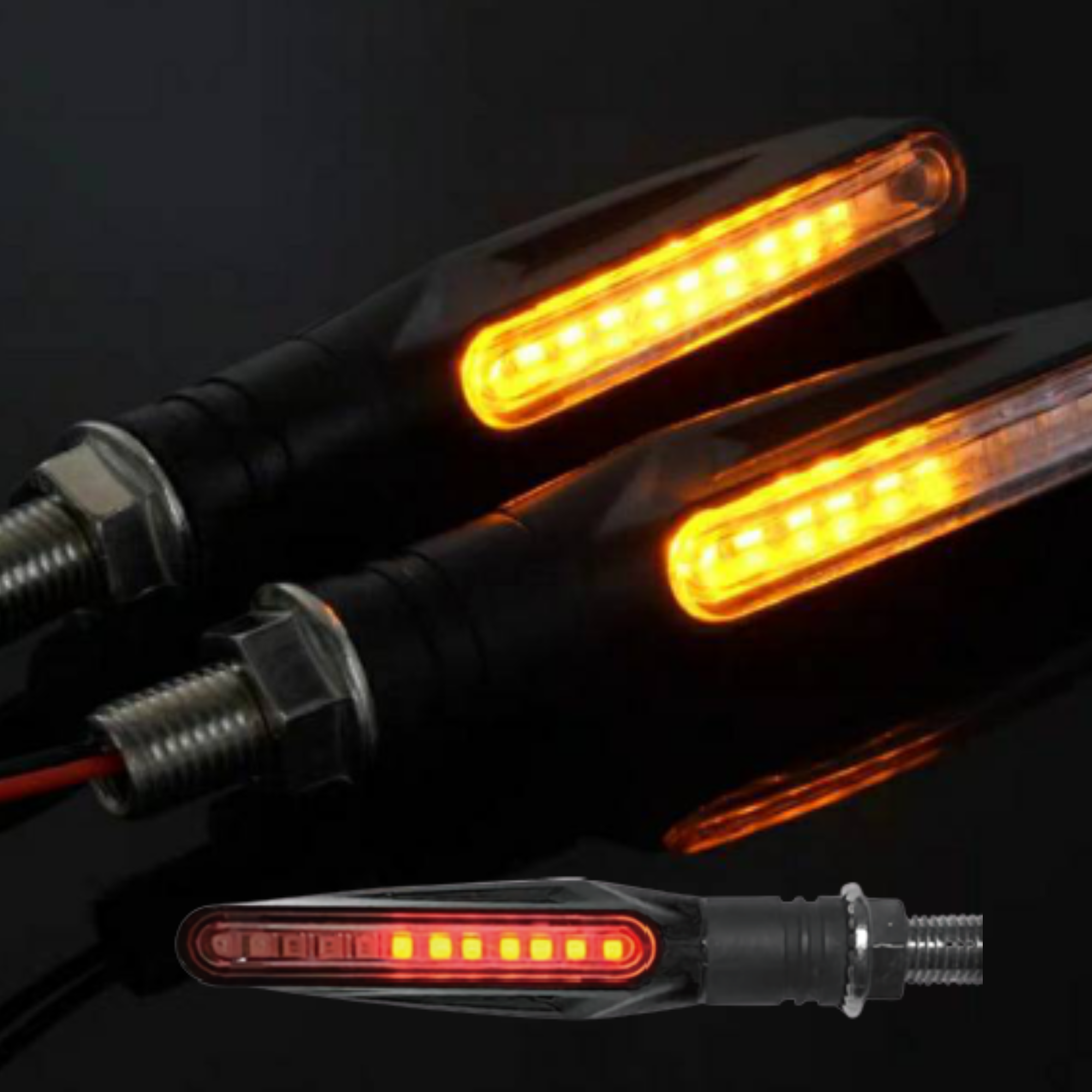 D48-14_細管三線流水方向燈(紅)